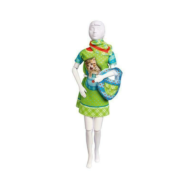 Dress your doll - set de croitorie hainute pentru papusi couture twiggy kitten,