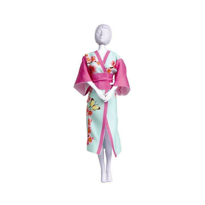 Dress your doll - set de croitorie hainute pentru papusi couture yumi blossom,
