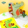 Set de cusut Prietenul Meu Animal - Crocodil artistic - 2