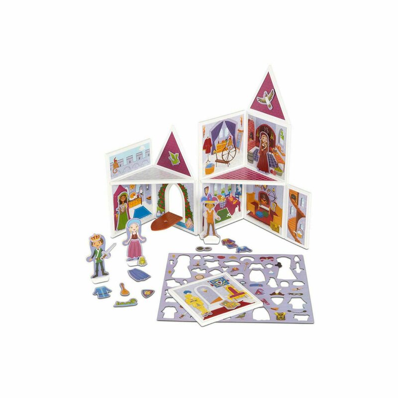 Melissa & doug - Set de joaca magnetic Castel medieval -