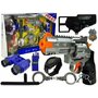 Set de joaca pentru copii, pistol cu catuse, binoclu si diverse accesorii de politie, LeanToys, 7864 - 3