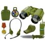 Set de joaca pentru copii, pistol cu toc, binoclu si diverse accesorii de armata, LeanToys, 7865 - 3