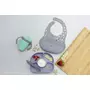 Set de masa complet, BBluv, Set, Include farfurie compartimentata, baveta portabila cu buzunar, Canuta si lingurita, Silicon, Fara BPA, Violet - 3