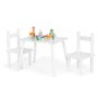 Set de masa cu doua scaune pentru copii Ecotoys ESC-W-0288A - Alb - 2