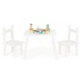Set de masa cu doua scaune pentru copii Ecotoys ESC-W-0288A - Alb - 3
