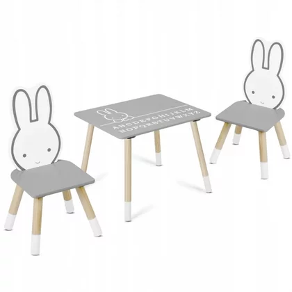 Set de masa cu doua scaune pentru copii Ricokids RC-847