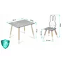 Set de masa cu doua scaune pentru copii Ricokids RC-847 - 4