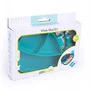 Set de masa, Giligums, Balena, Cu farfurie, Cu 2 tacamuri, Din silicon, Fara BPA, 6 luni+, Albastru - 5