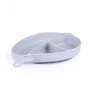 Set de masa, Giligums, Balena, Cu farfurie, Cu 2 tacamuri, Din silicon, Fara BPA, 6 luni+, Gri - 2