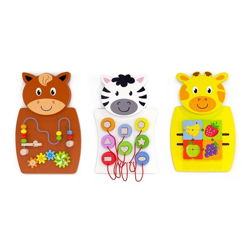 Viga - set motricitate fina commotion cu 3 animale