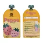 Set de pungi, Petite&Mars, Papoo, Pentru mancare, Reutilizabile, Perfect pentru calatorii, Fara BPA, 150 ml, Multicolor - 5