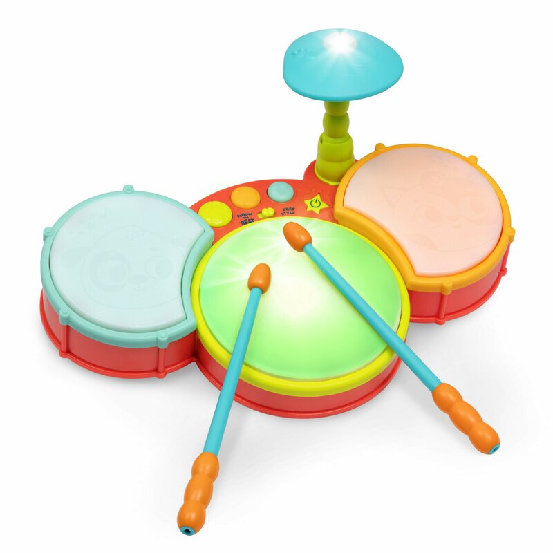 Btoys – Set de tobe cu lumini Land of B. Instrumente Muzicale