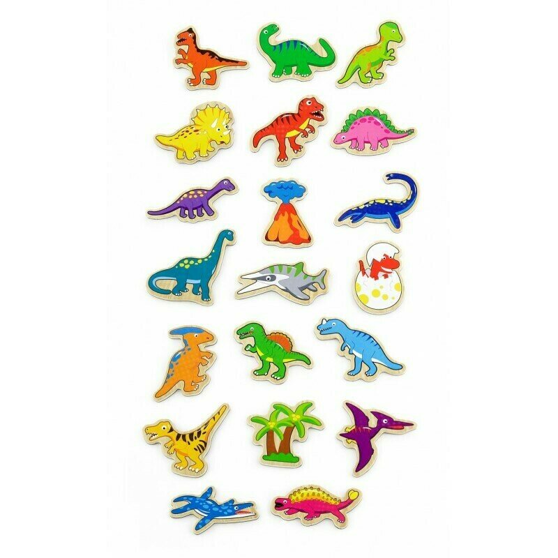 Viga - set dinozauri magnetici , 20 buc