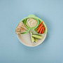 Set diversificare hrana bebelusi Miniware Healthy Meal, 100% din materiale naturale biodegradabile, 3 piese, Keylime - 6