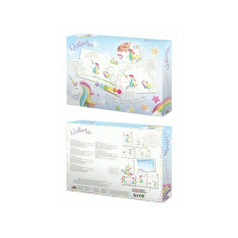 Set educational pictura cu numere Saica Unicorn