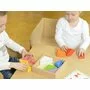 Joc educativ prisme triunghiulare si triunghiuri-recipient, din lemn, +2 ani, Masterkidz - 3