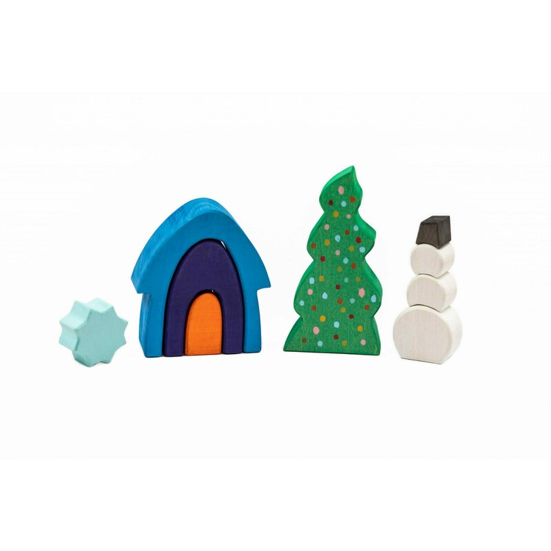 Marc toys - set handmade , iarna din poveste