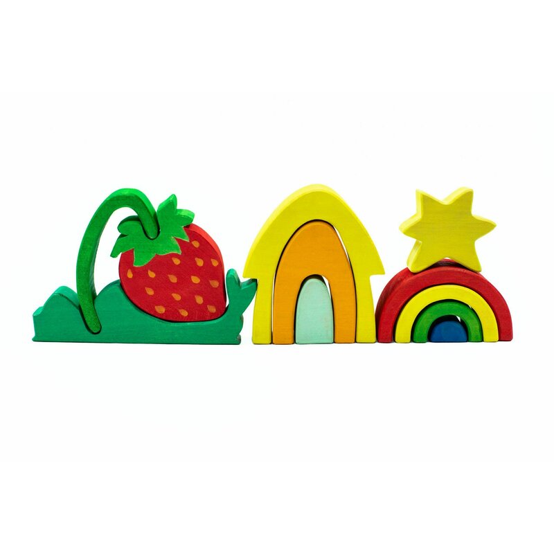 Marc toys - set handmade , vara colorata