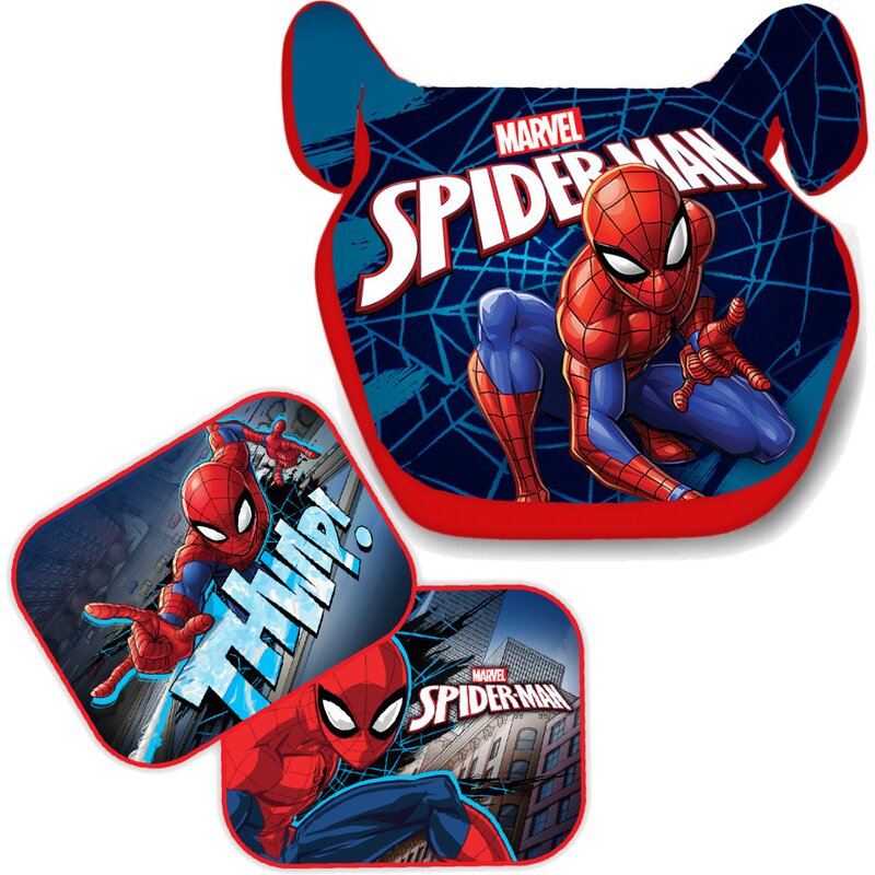 Seven - set inaltator auto cu 2 parasolare spiderman svp3103377