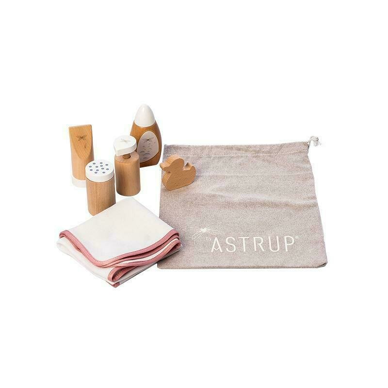 Byastrup - set ingrijire igienica papusi, 7 piese inclusiv un saculet, +10 luni,