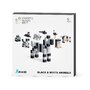 Set joc constructii magnetice PIXIO Black & White Animals, 195 piese, aplicatie gratuita iOS sau Android - 1
