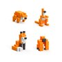 Set joc constructii magnetice PIXIO Orange Animals, 162 piese, aplicatie gratuita iOS sau Android - 2