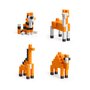 Set joc constructii magnetice PIXIO Orange Animals, 162 piese, aplicatie gratuita iOS sau Android - 3