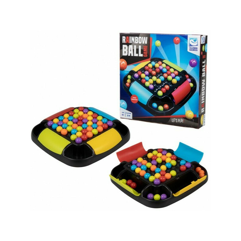 Set joc cu mingi curcubeu Clown Games