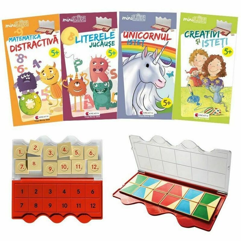 Editura kreativ - joc educativ logica si creativitate varsta 5 ani matematica si limba romana
