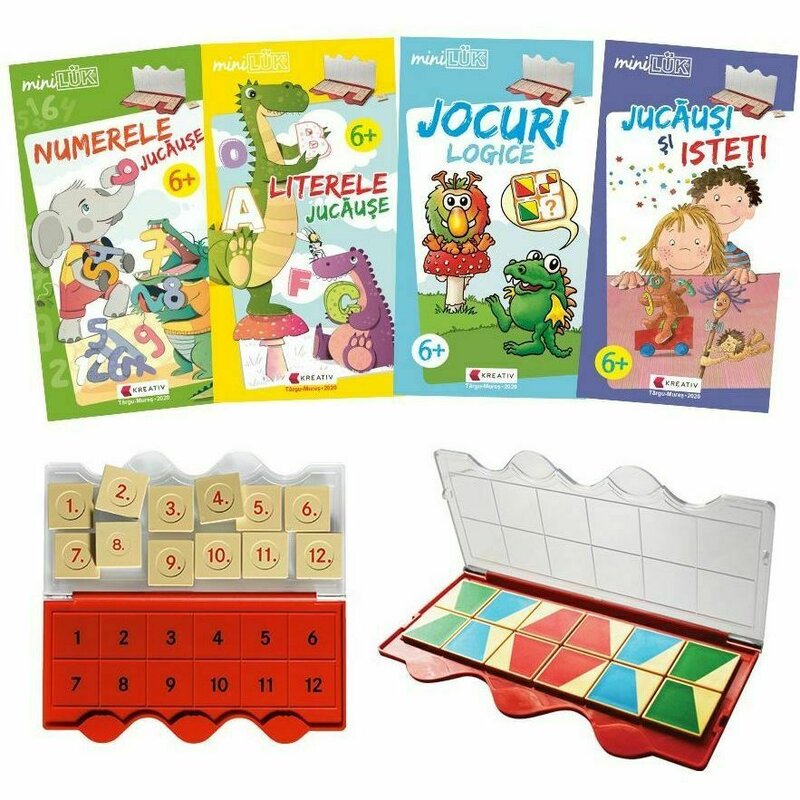 Editura kreativ - joc educativ logica si creativitate varsta 6 ani matematica si limba romana