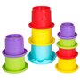 Set jucarii interactive, Playgro, Include 6 cupe pentru stivuire, 6 inele, o jucarie din plus si o jucarie cu ventuza, 6 luni+, Sensory Llama Explore and Play Gift Pack - 5