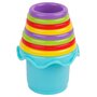 Set jucarii interactive, Playgro, Include 6 cupe pentru stivuire, 6 inele, o jucarie din plus si o jucarie cu ventuza, 6 luni+, Sensory Llama Explore and Play Gift Pack - 8