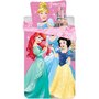 Set lenjerie pat copii Princess Ariel, Cinderella and Snow White 90x140 + 40x55 SunCity CTL79825A - 1