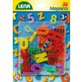 Lena - Set magnetic Litere mari 36 piese, 3 cm lungime, Multicolor - 1