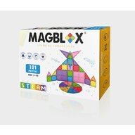 Set magnetic Magblox - 101 piese magnetice de constructie transparente
