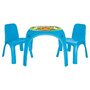 Set Masuta cu 2 scaune pentru copii Pilsan King Table blue - 1