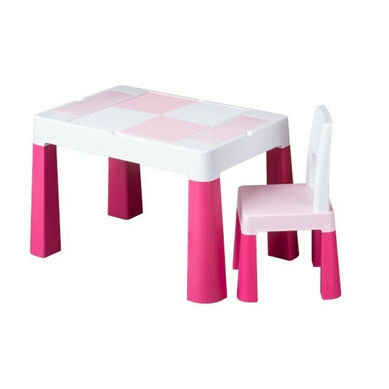 Tega - set masuta cu scaun lego multifun roz