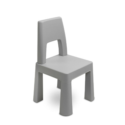 Toyz - Set masuta cu scaunele pentru copii, Monti, Cu 2 sertare incluse, Cu inaltime reglabila, Usor de asamblat, 77x50 cm, 3 ani+, Gri