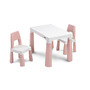 Toyz - Set masuta cu scaunele pentru copii, Monti, Cu 2 sertare incluse, Cu inaltime reglabila, Usor de asamblat, 77x50 cm, 3 ani+, Roz