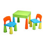 Set masuta si doua scaune, New Baby, Pentru copii, Multicolor, Cu parte detasabila si reversibila, Partea reversibila pentru Lego Duplo - 3