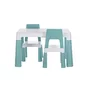 Set masuta si doua scaune, FreeON, Neo, Pentru copii, Cu doua sertare, Cu masa reglabila la doua inaltimi, Conform cu standardele europene de securitate EN71-1;2018, EN71-2:2020, EN71-3:2021, Verde - 2