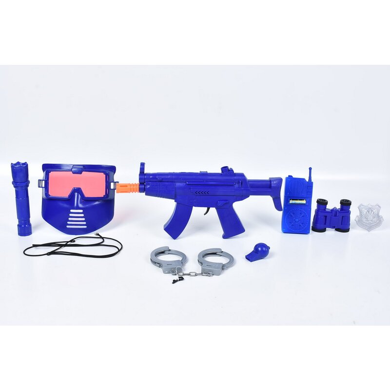 Best of china - set de joaca micul politist power gun , cu accesorii, multicolor