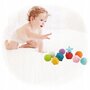 Set mingi senzoriale, Baby Mix, Pentru bebelusi, 10 buc, Din cauciuc si silicon, 6 luni+, Multicolor - 2
