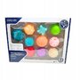 Set mingi senzoriale, Baby Mix, Pentru bebelusi, 10 buc, Din cauciuc si silicon, 6 luni+, Multicolor - 4