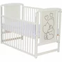 Set Patut din lemn bebe 120x60 cm, Saltea Cocos Confort II si Protectie impermeabila Qmini - 4