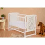 Set Patut din lemn bebe 120x60 cm, Saltea Cocos Confort II si Protectie impermeabila Qmini - 7