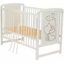 Set Patut din lemn bebe 120x60 cm, Saltea Cocos Confort II si Protectie impermeabila Qmini - 12