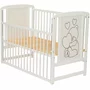 Set Patut din lemn bebe 120x60 cm, Saltea Cocos Confort II si Protectie impermeabila Qmini - 13