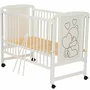 Set Patut din lemn bebe 120x60 cm, Saltea Cocos Confort II si Protectie impermeabila Qmini - 17
