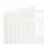 Set Patut din lemn bebe Qmini, Julia cu sertar, 120x60 cm, Alb + Saltea patut bebe, Cocos Confort II, Cu fibre de cocos si strat de burete, 120x60x10 cm + Protectie impermeabila, Pentru patuturi 120x60 cm, Alb - 11